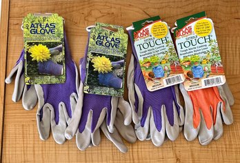 4 Pairs Of Gardening Gloves - New In Packaging