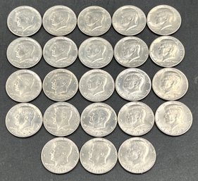 23 Kennedy Half Dollars 1971,1972, 1976