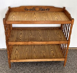 Wooden 3 Tier Shelf / Changing Table
