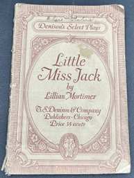 'Little Miss Jack' By Lillian Mortimer 1922