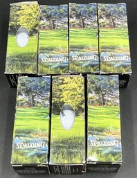 7 New In Box Lot Of Spalding Golf Balls - (G6)