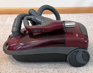 Kenmore Canister Vacuum Cleaner (Model #116) With Basket Filled With Attachments