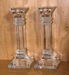 Set Of 2 Marquis Waterford Treviso Candlesticks