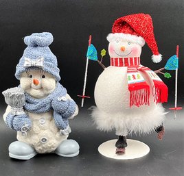 Lot Of 2 Snowman Decorations