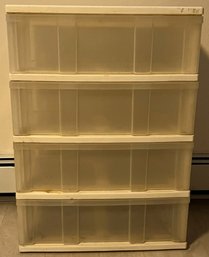 4 Drawer Plastic Storage Container - (BBR)