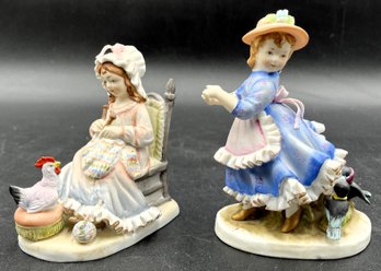 Hand Painted Lefton Fine China Figurines - (BB1)