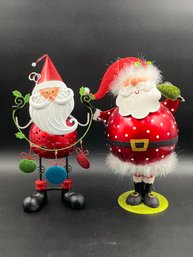 2 Santa Claus Decorations
