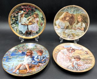 4 Vintage Limited Edition Decorative Plates By Sandra Kuck - (BB3)