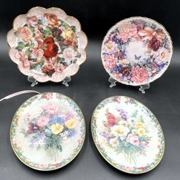 4 Vintage Collectible Plates Designed By Lena Liu All In Original Boxes With COA's - (BB3)