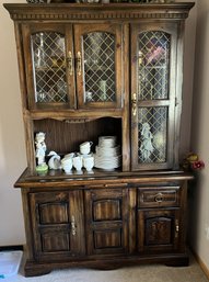 Beautiful Vintage Wood China Cabinet