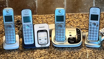 Lot Of 4 Panasonic Cordless Phones
