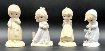 4 Vintage 1984 1st Issue Of Limited Edition Collector's Figurines In The 'Four Seasons Series' - (B4)