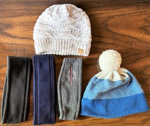 2 Winter Hats & 3 Headbands