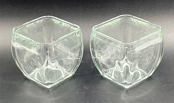 2 Cube Glass Votive