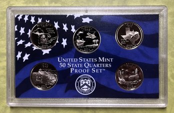 2004 USM 5 Of 50 State Quarters Proof Set