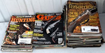 Over 60 Magazines (American, Rifleman, Guns Of The West & Hunting) - (S)