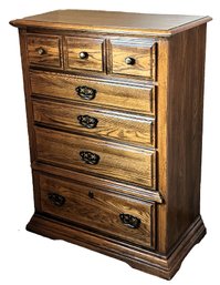Vintage Wood 5 Drawer Dresser - (MBR)