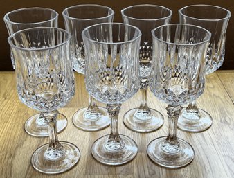 Cristal D'Arques Long Champ Lead Stemware  (Set Of 7) - (K)