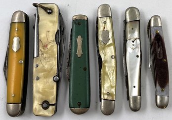 Vintage Pocketknives PK7 Lot Of 6 PK7