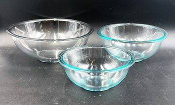 3 Pyrex Bowls (D27)