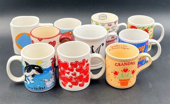Lot Of 10 Assorted Coffee Mugs (D41)