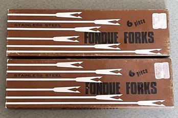 2 - Six Pack Of Fondue Forks - NEW In Box