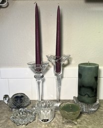 Crystal & Glass Candle Holders - (FRH)