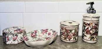 Dainty Ceramic Bathroom Dishes - (FRH)