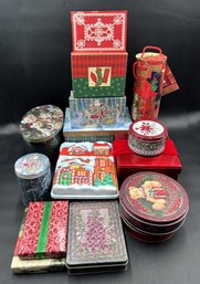 Christmas Gift Box & Tin Bundle - (b5)