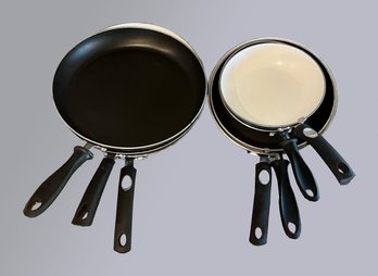 Lot Of 7 Non Stick Frying Pans