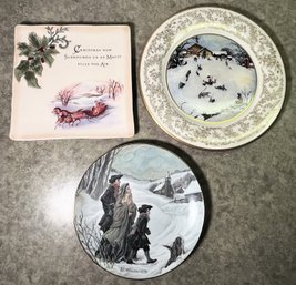 3 Holiday Plates 2 Are Collectibles - (FRH)