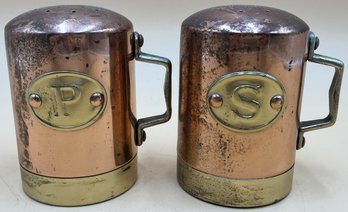 Copper Salt & Pepper Shakers - (K)