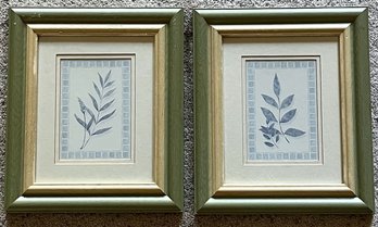 2 Wood Framed Plant Pictures