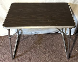 Vintage Aluminum Folding Table - (BB4)