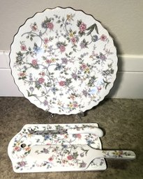 Pretty Floral Serving Dishes 'Andrea By Sadek' - (LR)