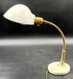 Vintage Metal Goosneck Desk Lamp - (BB4)