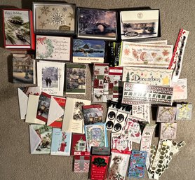 Christmas Cards, Gift Boxes & Sticker Bundle Paper Box New - (LR)