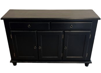 2 Drawer Wood Sideboard Cabinet - (U)