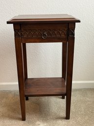 Wood 1 Drawer Accent Table - (U)