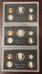 Lot Of 3 United States Proof Sets From 1983