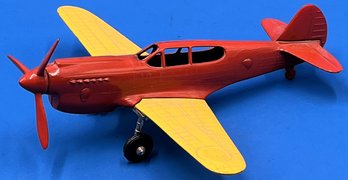 Vintage Hubley Curtiss P-40 Warhawk Metal Airplane - (TR6)