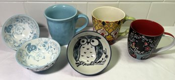 Colorful Mugs & Bowls - (K)