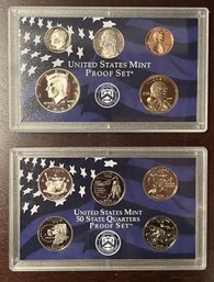 2002 United States Mint Proof Set & State Quarters Set - No Box