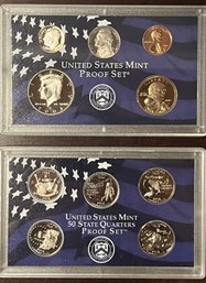 2002 United States Mint Proof Set & State Quarters Set