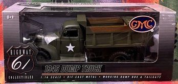 Highway 61 Collectible 1945 Military GMC Dump Truck 1:14 Die Cast Model New In Box - (TR1)