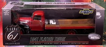 Highway 61 Collectibles 1941 Chevrolet Flatbed Truck 1:16 Die Cast New In Box - (TR1)