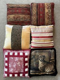 6 Decorative Pillows - (U)