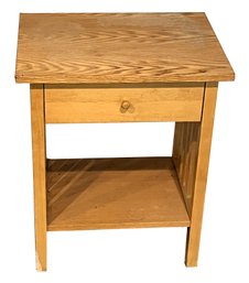 Wood 1 Drawer End Table - (B)