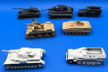 7 Solido Diecast Tanks & Armored Vehicle Made In France - (TR2)