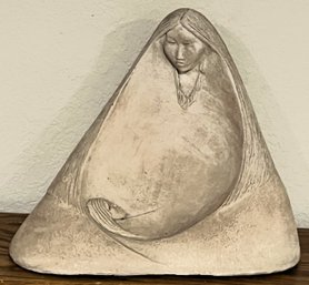Native American Woman & Baby Ceramic Sculpture - (B)